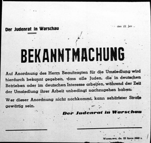 Doc.9 Warsaw deportations notice yva 06-140