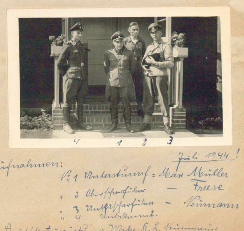 SS Officers pose together at Neuengamme