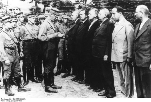 sachsenhausen -arrival of political prisoners 1933